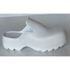 Bottega Veneta Rubber White Slipper Sandals Clogs 12 US (45 Eu) 690102 NIB $650